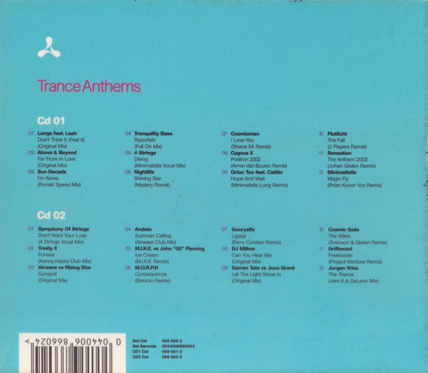 Various : Cream Trance Anthems (2xCD, Comp, Mixed)