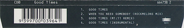 CDB : Good Times (CD, Single)