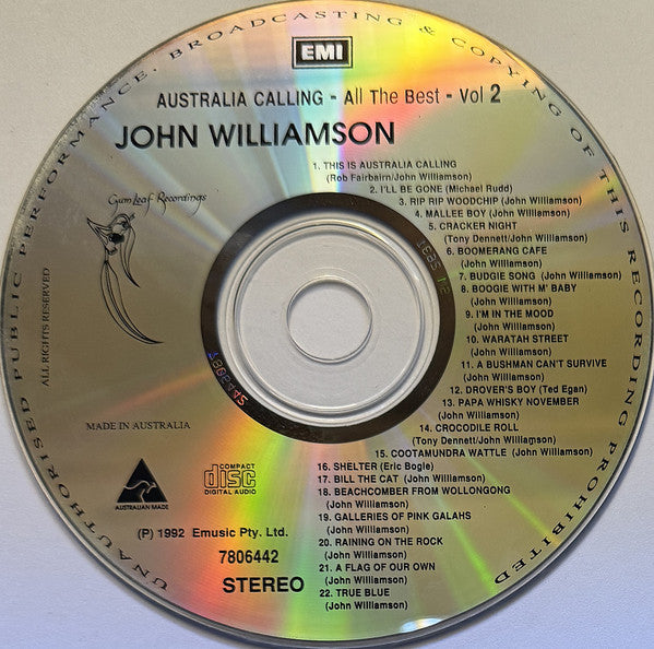 John Williamson : Australia Calling - All The Best Vol 2  (CD, Comp)