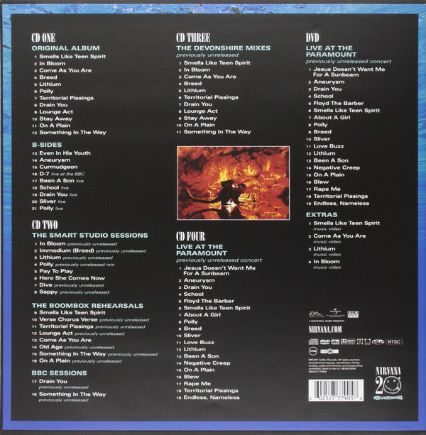 Nirvana : Nevermind (CD, Album, RE, RM + 2xCD + CD, Album + DVD-V, Mult)