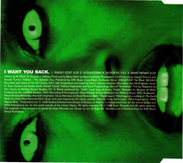 Melanie B Featuring Missy "Misdemeanor" Elliott* : I Want You Back (CD, Single)