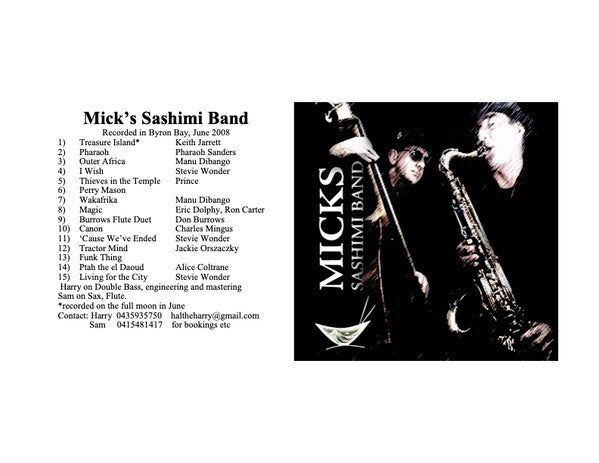 Micks Sashimi Band : Black Album (CD)