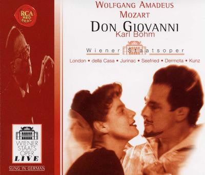 Wolfgang Amadeus Mozart, George London (2), Ludwig Weber, Anton Dermota, Suzanne Danco, Lisa Della Casa, Sena Jurinac, Irmgard Seefried, Orchester Der Wiener Staatsoper, Karl Böhm, Erich Kunz, Walter Berry : Don Giovanni (3xCD, RE)