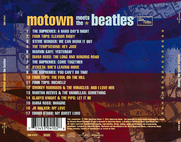 Various : Motown Meets The Beatles (CD, Comp, RM)