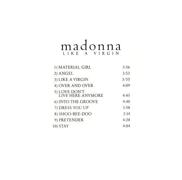 Madonna : Like A Virgin (CD, Album, Nim)