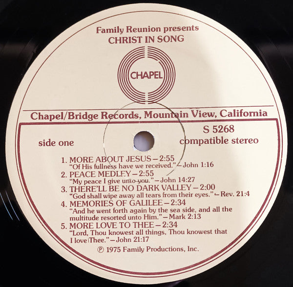 Family Reunion : Christ In Song (LP, Album)
