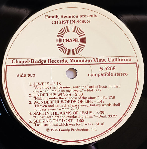 Family Reunion : Christ In Song (LP, Album)