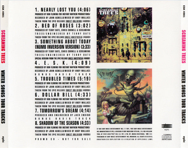 Screaming Trees : Winter Songs Tour Tracks (CD, Promo, Smplr)