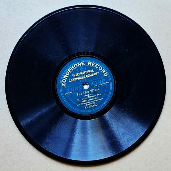Mr. Peter Dawson and Male Quartette : The Mill Wheel (10", S/Sided, Mono)