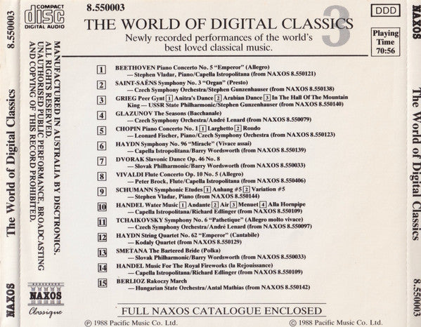 Various : The World Of Digital Classics (CD, Comp, Ltd, S/Edition, Pic)