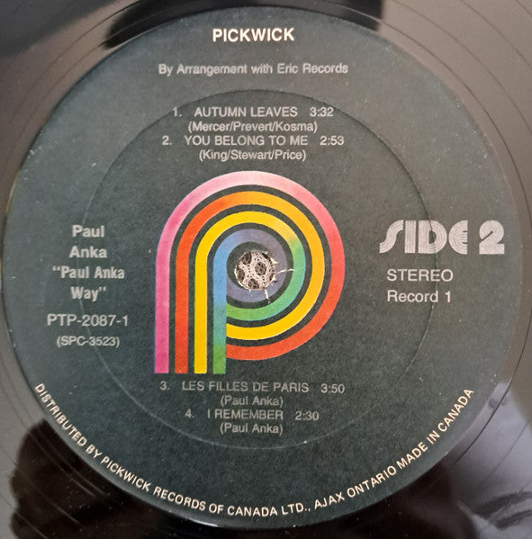 Paul Anka : Paul Anka Way (2xLP, Comp, Bla)