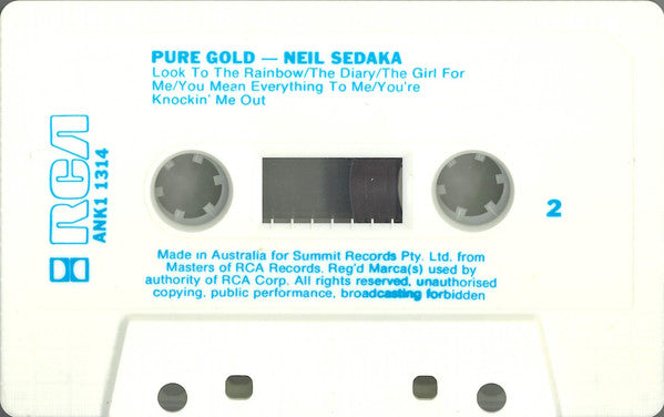 Neil Sedaka : Pure Gold (Cass, Comp)