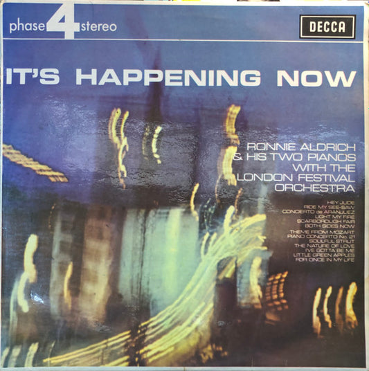 Ronnie Aldrich And His Two Pianos With The London Festival Orchestra : It's Happening Now (LP, Album)