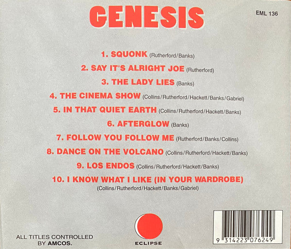 Genesis : Genesis (CD, Unofficial)