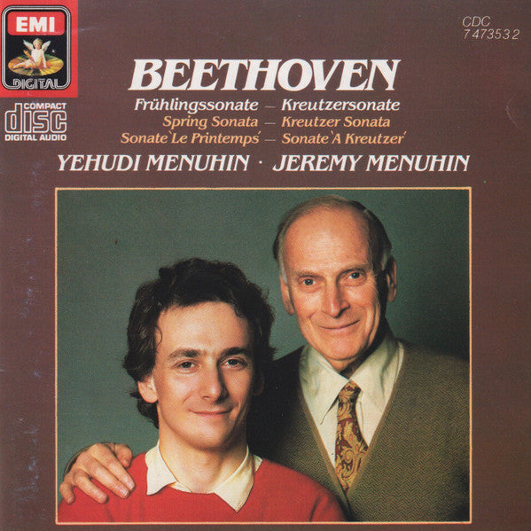 Ludwig van Beethoven - Yehudi Menuhin / Jeremy Menuhin : Frühlingssonate - Kreutzersonate (CD, Album)