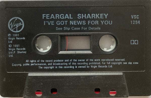 Feargal Sharkey : I've Got News For You (Cass, Single)