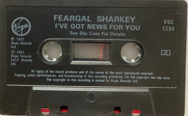 Feargal Sharkey : I've Got News For You (Cass, Single)