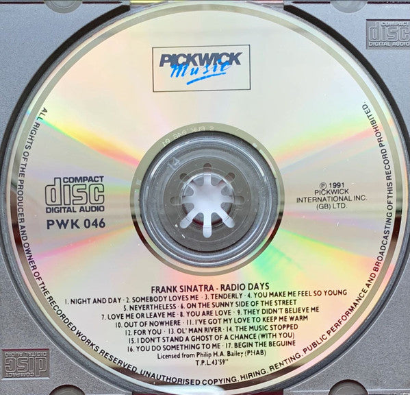 Frank Sinatra : Radio Days (CD, Comp, RE)