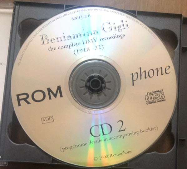 Beniamino Gigli : The Complete HMV Recordings (1918-32) (2xCD, Comp, RE, RM)