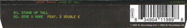 Dizzee Rascal : Stand Up Tall (CD, Single, CD2)