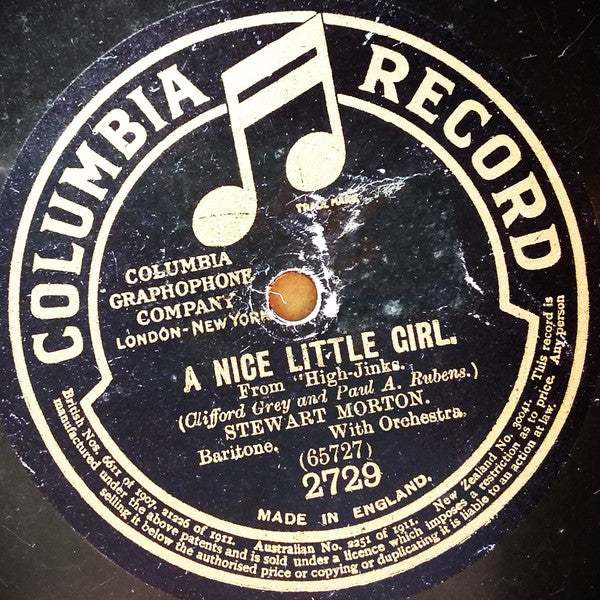 Stewart Morton : A Nice Little Girl / Something Seems Tingle-Ingleing (Shellac, 10", Mono)