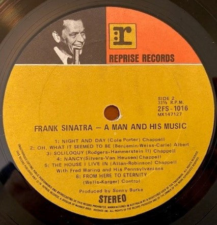 Frank Sinatra : A Man And His Music (2xLP, Album, Gat)