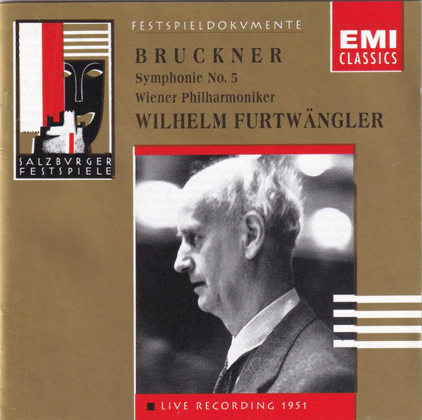 Anton Bruckner, Wilhelm Furtwängler, Wiener Philharmoniker : Symphonie No. 5 (CD, Album, Mono, RE)