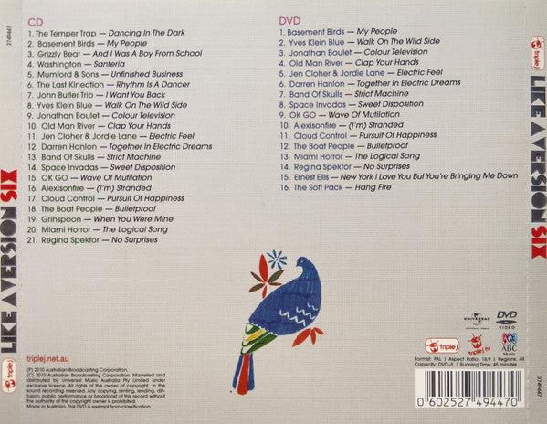 Various : Triple J: Like A Version Six (CD, Comp + DVD, Comp)