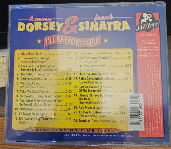 Frank Sinatra, Tommy Dorsey : I'll Be Seeing You (CD, Comp)