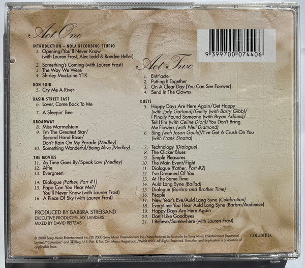 Barbra Streisand : Timeless - Live In Concert (2xCD, Album)
