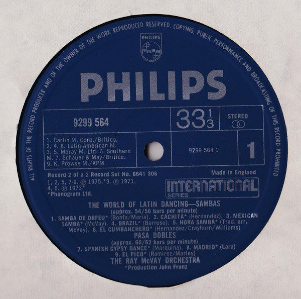 Ray McVay And His Orchestra* : The World Of Latin Dancing (2xLP, Album)