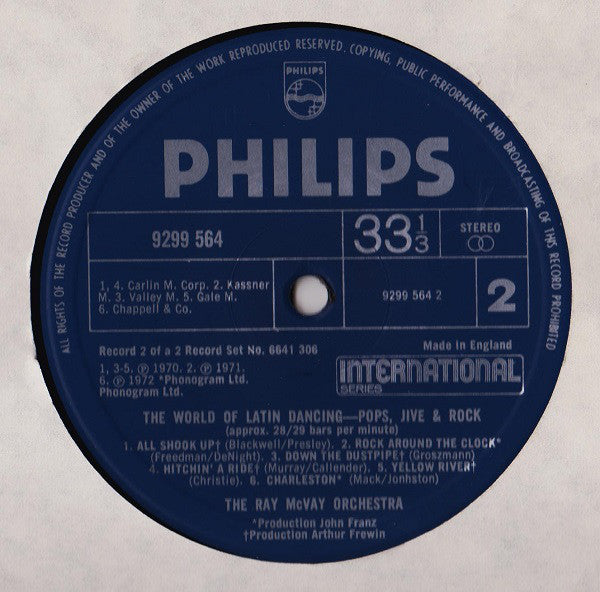 Ray McVay And His Orchestra* : The World Of Latin Dancing (2xLP, Album)