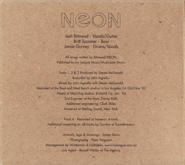 Neon (24) : Hit Me Again EP (CD, EP, Dig)
