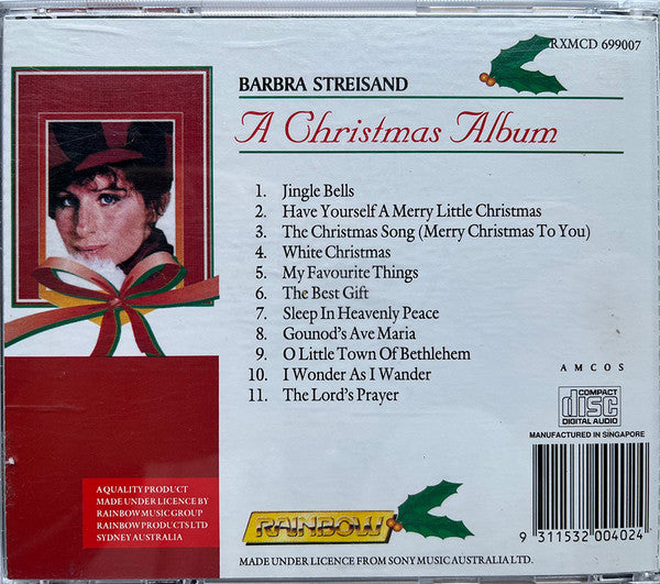 Barbra Streisand : A Christmas Album (CD, Album, RE)