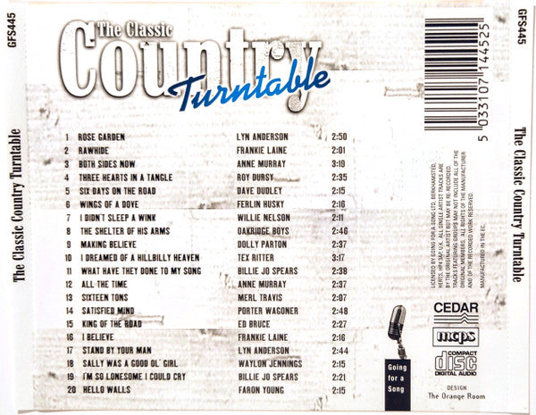 Various : The Classis Country Turntable (CD, Comp)