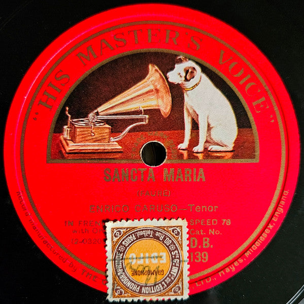 Enrico Caruso : Noël / Sancta Maria (Shellac, 12")