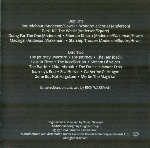 Rick Wakeman : Greatest Hits (2xCD, Album, Re-)