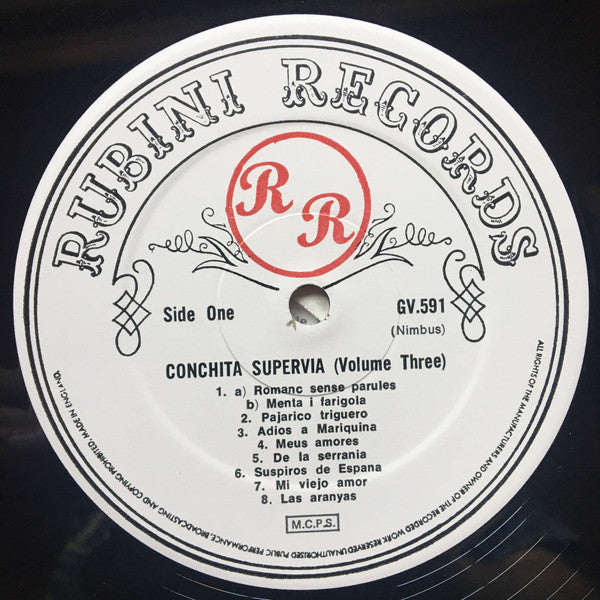 Conchita Supervia : Conchita Supervia 3 (Volume Three) (LP, Comp, Mono)