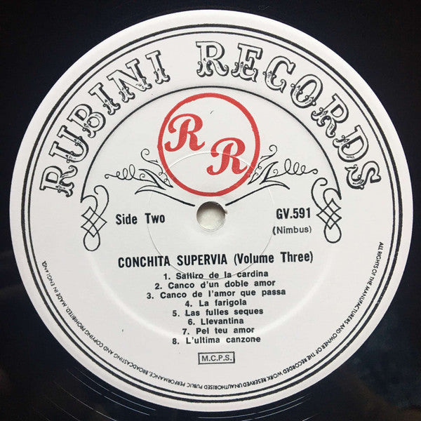 Conchita Supervia : Conchita Supervia 3 (Volume Three) (LP, Comp, Mono)