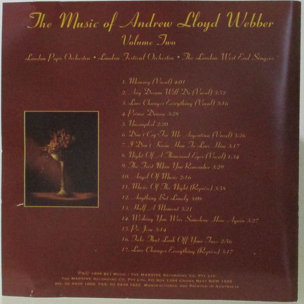 The London Pops Orchestra, London Festival Orchestra, The West End Singers : The Music Of Andrew Lloys Webber Volume 2 (CD)