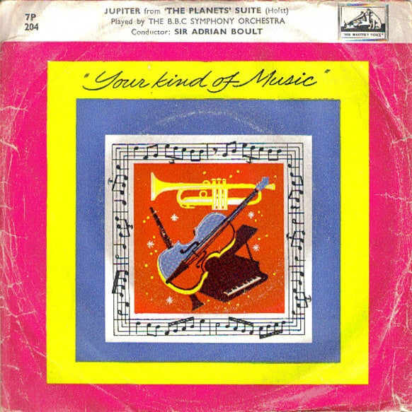 The B.B.C. Symphony Orchestra*, Sir Adrian Boult : Jupiter From 'The Planets' Suite (7", Single)