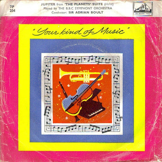 The B.B.C. Symphony Orchestra*, Sir Adrian Boult : Jupiter From 'The Planets' Suite (7", Single)
