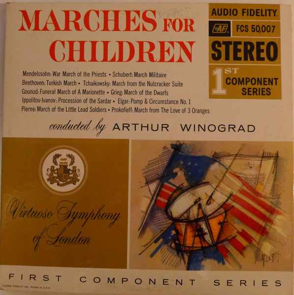 Arthur Winograd Conducting The Virtuoso Symphony Of London* : Marches For Children (LP, Album, Gat)