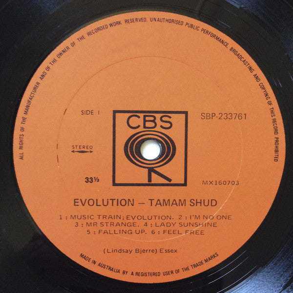 Tamam Shud : Evolution (LP, Album)