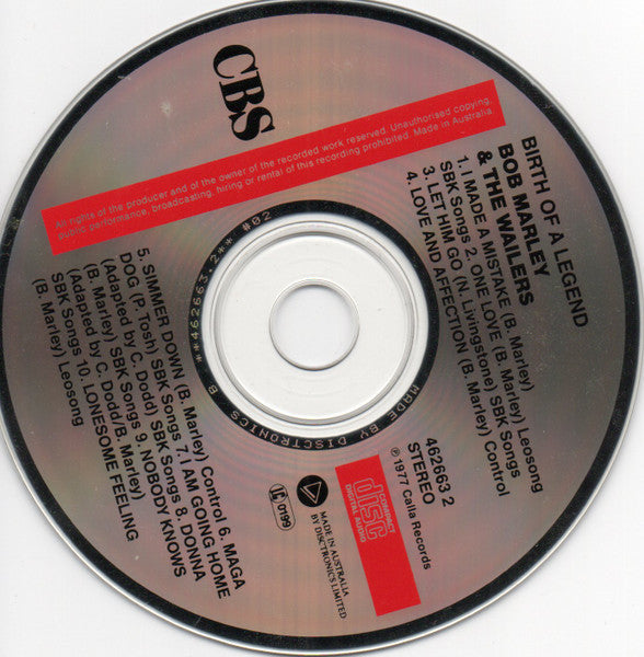 Bob Marley & The Wailers Featuring Peter Tosh : The Birth Of A Legend (CD, Comp)