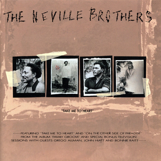 The Neville Brothers : Take Me To Heart (CD, EP, Ltd, Promo)