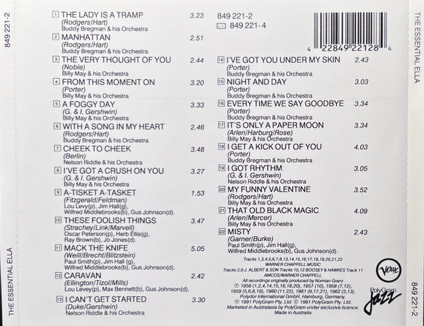 Ella Fitzgerald : The Essential Ella (CD, Comp, RE)