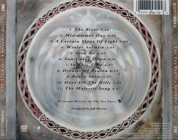 The Tea Party : Splendor Solis (CD, Album, RM, RP)