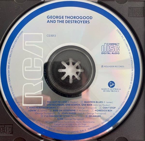 George Thorogood & The Destroyers : George Thorogood And The Destroyers (CD)