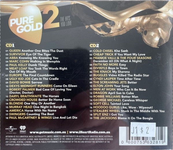 Various : Pure Gold 2 - The Hits You Love (2xCD, Comp)